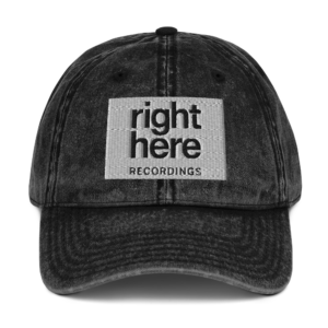 Right Here Recordings Embroidered Hat